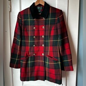 Vintage 90s Lauren Ralph Lauren Tartan blazer